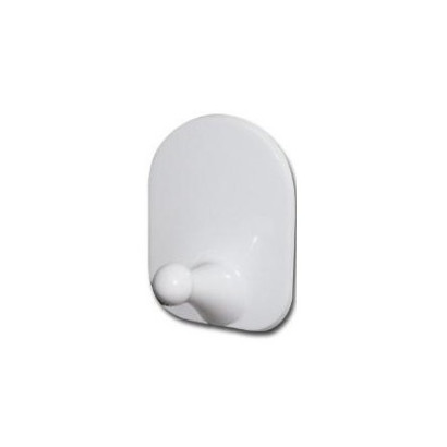 Samolepiaci háčik 45x30 mm, biely plastový
