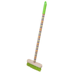 Detská metla 73 cm, farebné pruhy