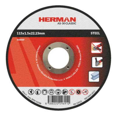 Rezný kotúč na oceľ 115x1,5x22,23 mm AS-30 Classic