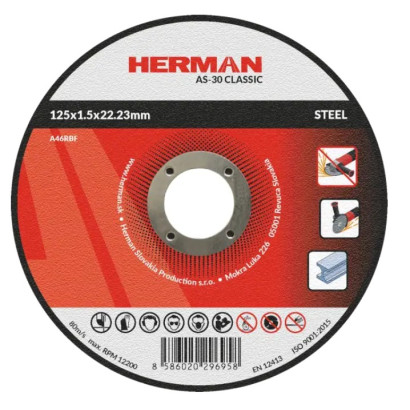 Rezný kotúč na oceľ 125x1,5x22,23 mm AS-30 Classic