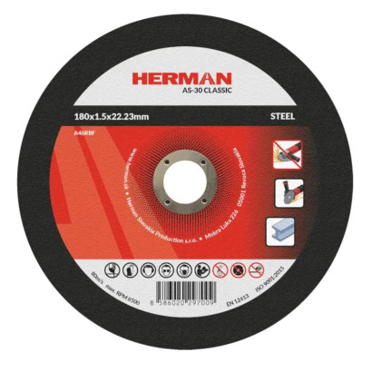 Rezný kotúč na oceľ 180x1,5x22,23 mm AS-30 Classic