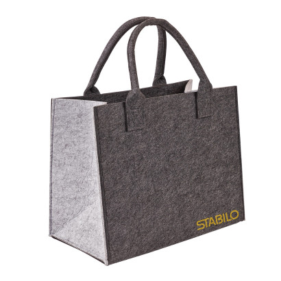 Plstená taška 35x20x28 cm Shopper L antracit/sivá