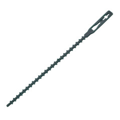 Plastové pásiky na viazanie rastlín 130 mm, zelené, 50 ks