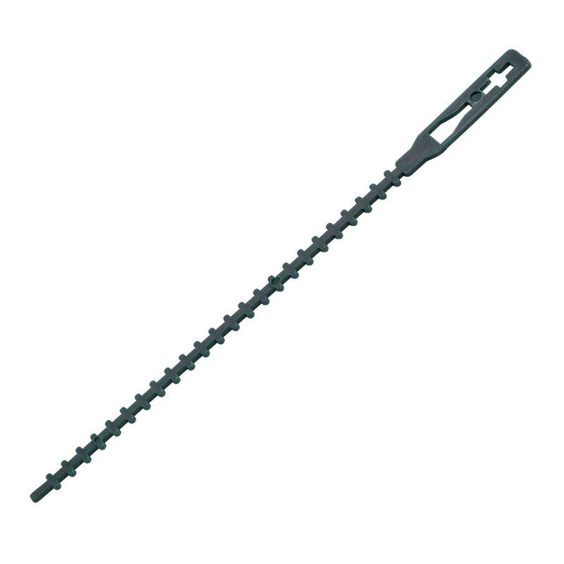 Plastové pásiky na viazanie rastlín 130 mm, zelené, 50 ks