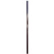 Plotový stĺpik GALAXIA ZN+PVC 60x40x1,5x2000, hnedý