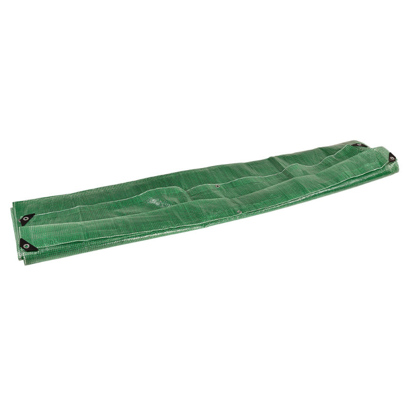 Zakrývacia plachta 100 g/m2, 3x2 m, mriežková transparentná/zelená