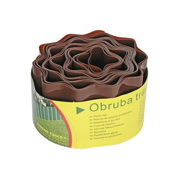Ohraničenie trávnika 150 mm x 9 m, hnedé Ohraničenie trávnika 150 mm x 9 m, hnedé