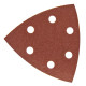 DEMA Brúsny papier pre delta brúsku 93x93x93 mm P150, 50 ks
