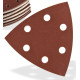 DEMA Brúsny papier pre delta brúsku 93x93x93 mm P400, 50 ks