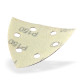 DEMA Brúsny papier pre delta brúsku 93x93x93 mm P150, 10 ks