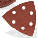 DEMA Brúsny papier pre delta brúsku 93x93x93 mm P320, 10 ks