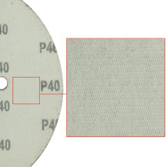 DEMA Brúsny papier pre excentrickú brúsku 225 mm P40, 25 ks
