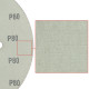 DEMA Brúsny papier pre excentrickú brúsku 225 mm P80, 25 ks