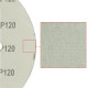 DEMA Brúsny papier pre excentrickú brúsku 225 mm P120, 25 ks