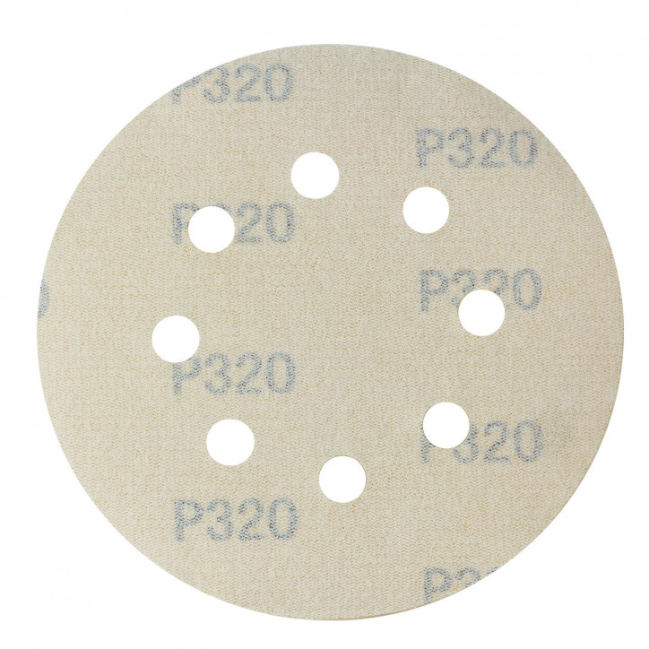 Brúsny papier pre excentrickú brúsku 125 mm P320, 10 ks