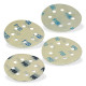 DEMA Brúsny papier pre excentrickú brúsku 115 mm K60 - K180, 16 ks