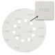 DEMA Brúsny papier pre excentrickú brúsku 225 mm P180, 10 ks