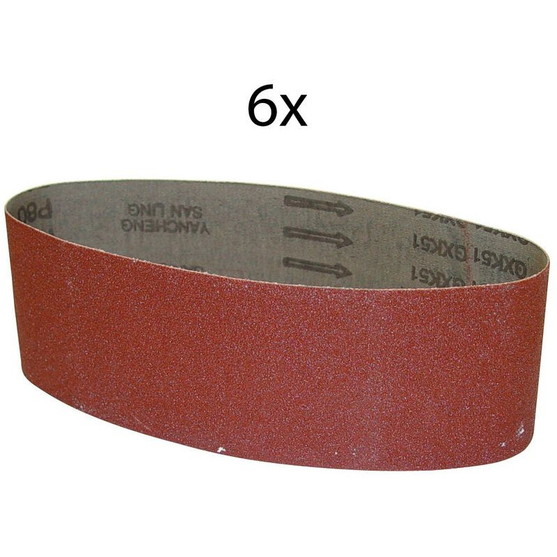 Güde Brúsny pás 76x533 mm K80, 6 ks