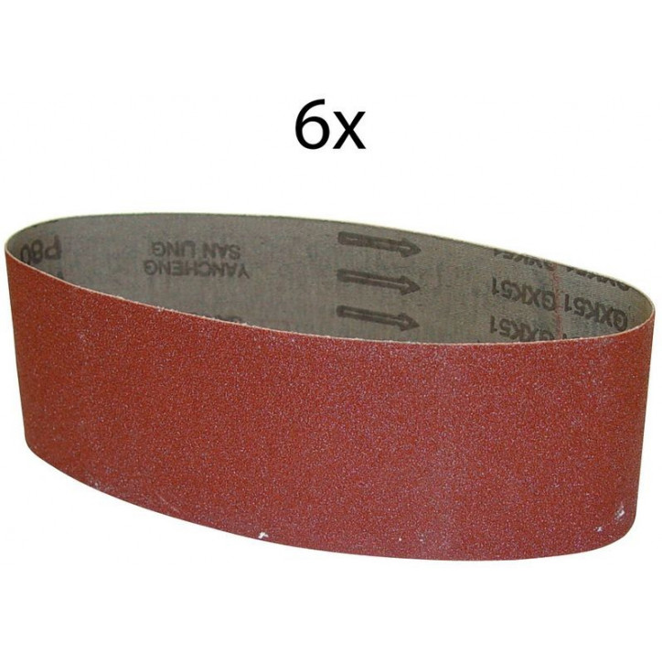 Brúsny pás 533x76 mm K80, 6 ks Brúsny pás 533x76 mm K80, 6 ks