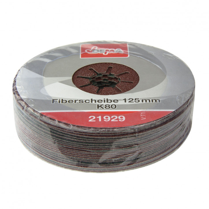 Fíbrový brúsny kotúč 125 mm K80, 25 ks Fíbrový brúsny kotúč 125 mm K80, 25 ks