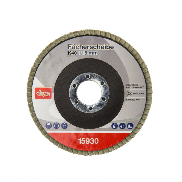 Lamelový vejárový brúsny kotúč 115 mm K40