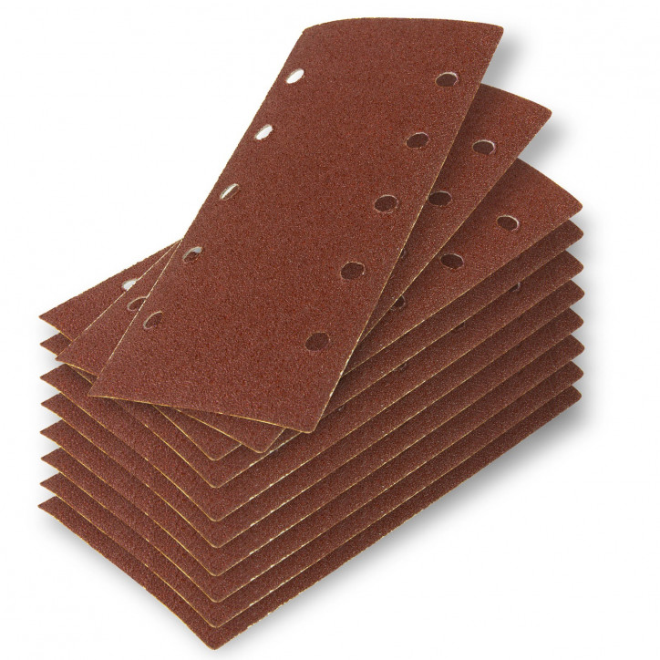 Brúsny papier pre vibračnú brúsku 115x230 mm K40, 10 ks Brúsny papier pre vibračnú brúsku 115x230 mm K40, 10 ks