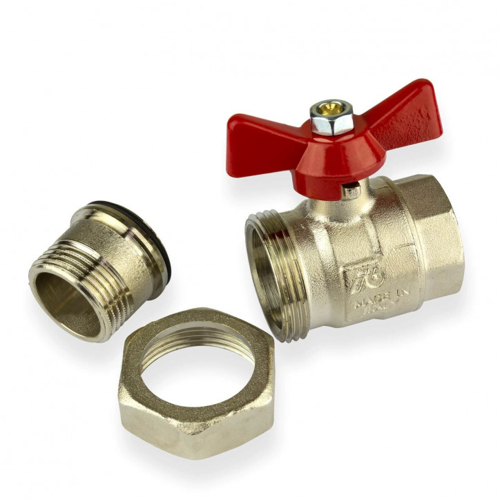 Mosadzný guľový ventil 3/4" IG/AG DN20 Mosadzný guľový ventil 3/4" IG/AG DN20