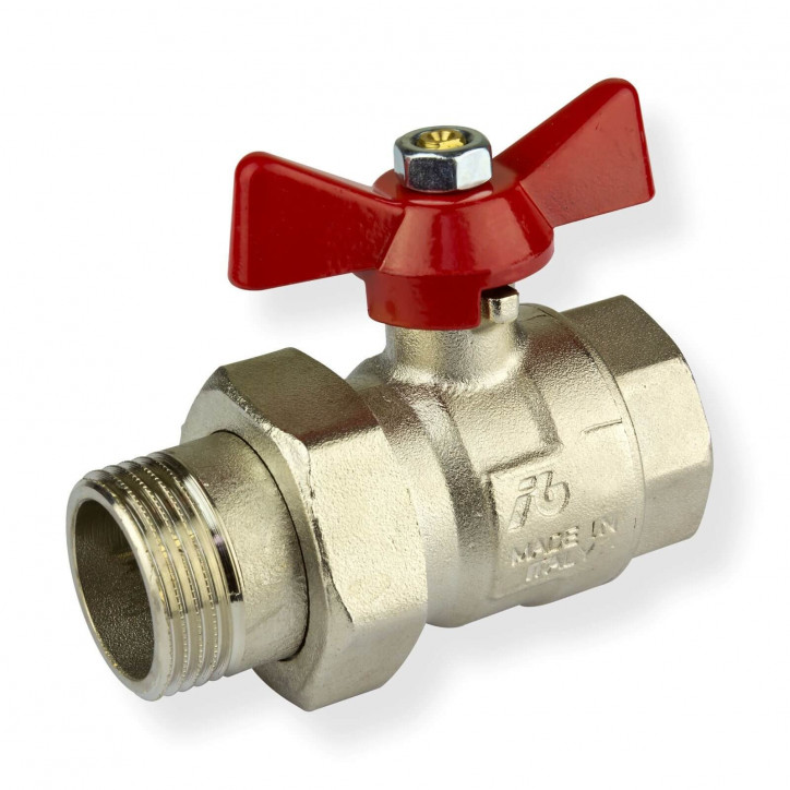 Mosadzný guľový ventil 3/4" IG/AG DN20 Mosadzný guľový ventil 3/4" IG/AG DN20