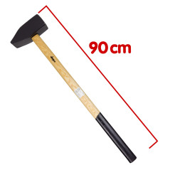 DEMA Kladivo s drevenou násadou 90 cm 8 kg