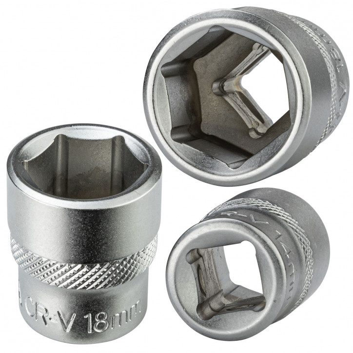 Nástrčkový kľúč / orech krátky 18 mm 3/8"