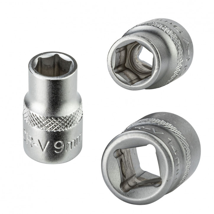 Nástrčkový kľúč / orech krátky 9 mm 3/8" Nástrčkový kľúč / orech krátky 9 mm 3/8"