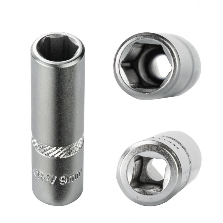 Nástrčkový kľúč / orech dlhý 9 mm 1/4" Nástrčkový kľúč / orech dlhý 9 mm 1/4"