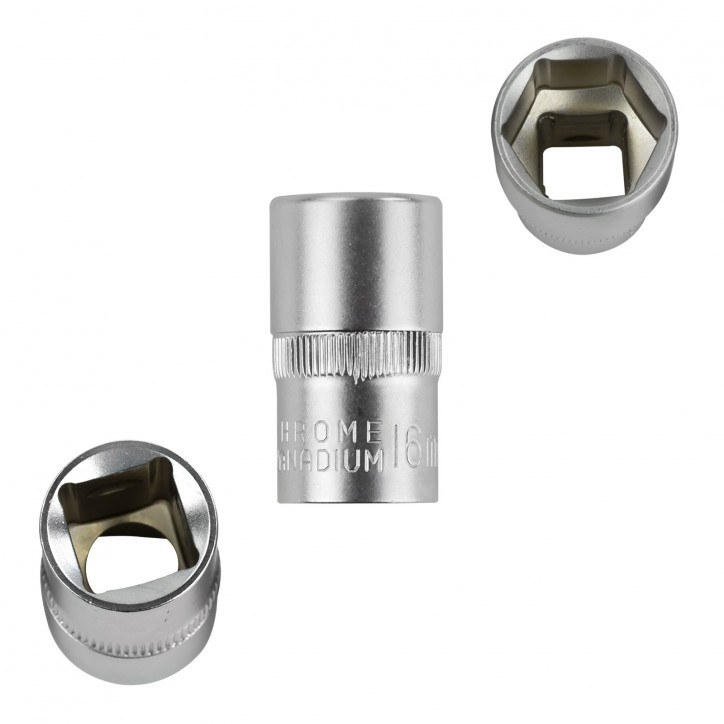 Nástrčkový kľúč / orech krátky 16 mm 1/2" Nástrčkový kľúč / orech krátky 16 mm 1/2"