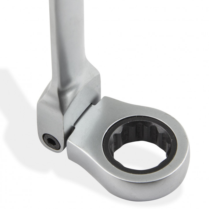 Račňový očko-vidlicový kľúč s kĺbom 12 mm Račňový očko-vidlicový kľúč s kĺbom 12 mm