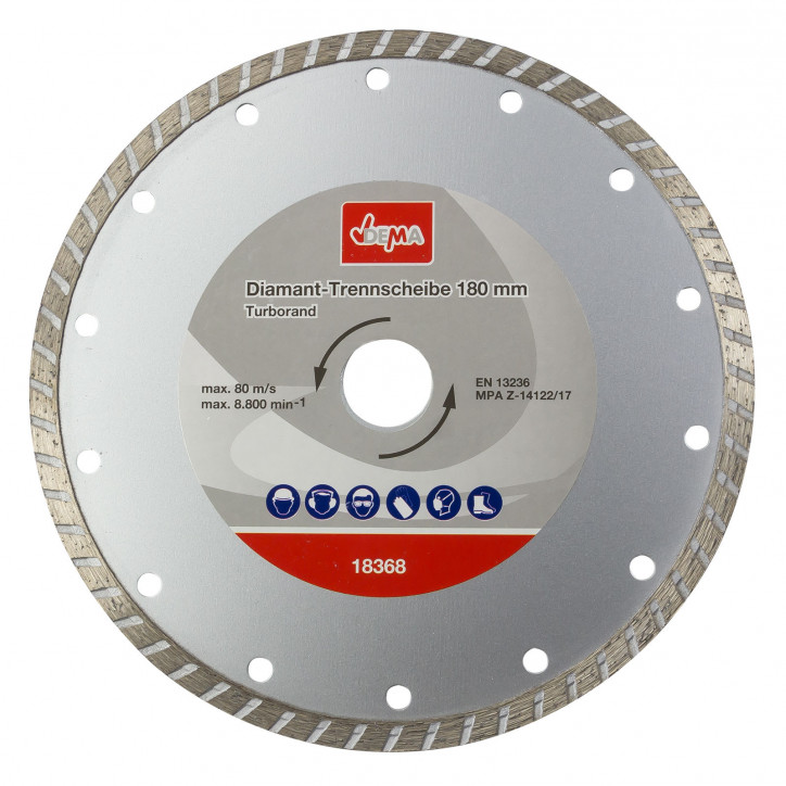 Diamantový rezný kotúč Turbo 180 mm DDT180T Diamantový rezný kotúč Turbo 180 mm DDT180T