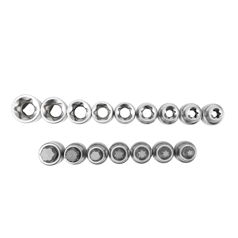 DEMA Nástrčkové kľúče a bity Torx 1/2", 16-dielna sada DEMA Nástrčkové kľúče a bity Torx 1/2", 16-dielna sada