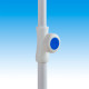 DEMA Plážový slnečník 180 cm UV30 Beach, modrý