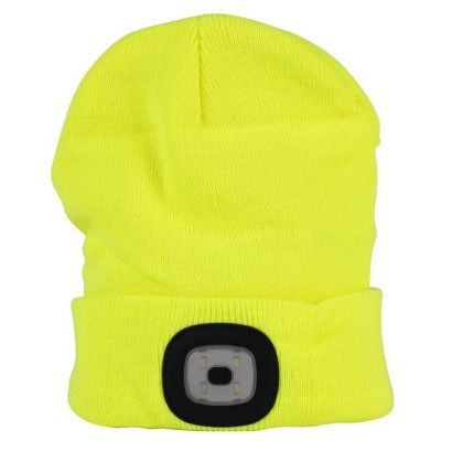 Pletená čiapka s LED svetlom Albacore, žltá, L