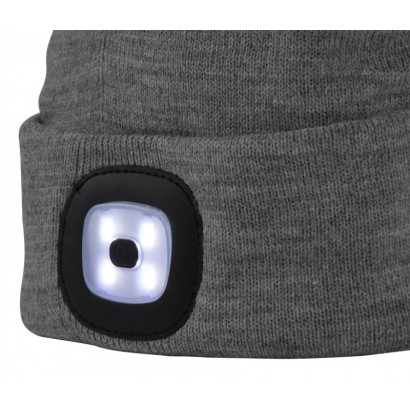 Detská čiapka s LED svetlom Albacore kid, sivá, S