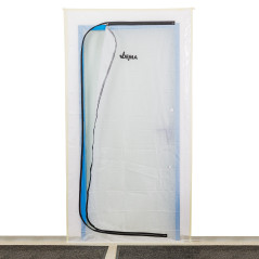 Ochranná fólia proti prachu na dvere so zipsom 110x220 cm z netkanej textílie