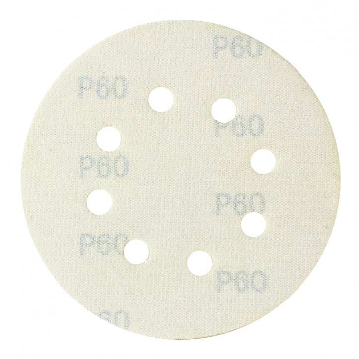 Brúsny papier pre excentrickú brúsku 125 mm P60, 10 ks