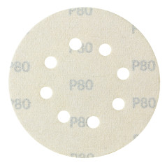 Brúsny papier pre excentrickú brúsku 125 mm P80, 10 ks