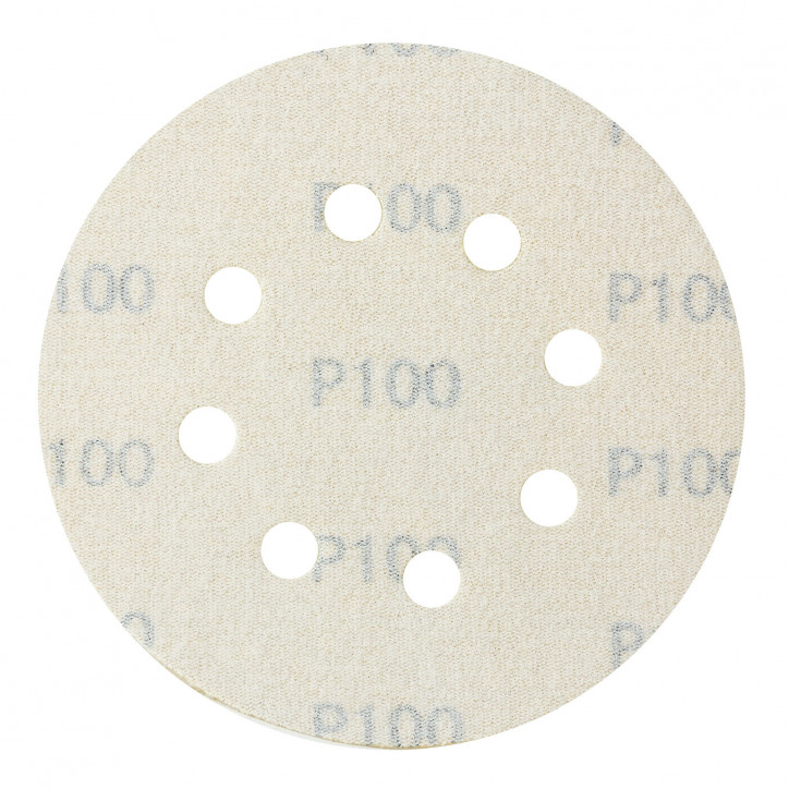Brúsny papier pre excentrickú brúsku 125 mm P100, 10 ks Brúsny papier pre excentrickú brúsku 125 mm P100, 10 ks