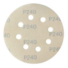 Brúsny papier pre excentrickú brúsku 125 mm P240, 10 ks