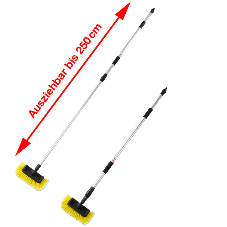 Teleskopická prietoková kefa na umývanie vozidiel 135-250 cm DTW250 Teleskopická prietoková kefa na umývanie vozidiel 135-250 cm DTW250