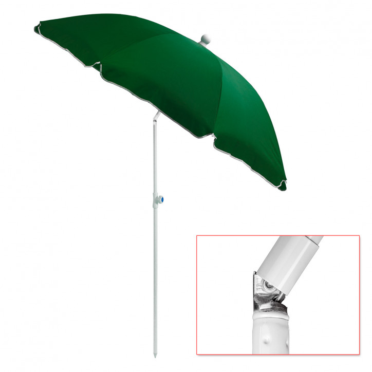 Plážový slnečník 180 cm UV30 Beach, zelený Plážový slnečník 180 cm UV30 Beach, zelený