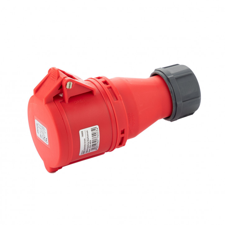 CEE spojka silnoprúdová, 5-pólová, 32 A/400 V, IP44 CEE spojka silnoprúdová, 5-pólová, 32 A/400 V, IP44