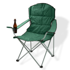 DEMA Kempingová / záhradná stolička skladacia, zelená