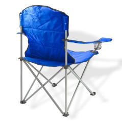 Kempingová / záhradná stolička skladacia, modrá