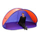 DEMA Samorozkladací plážový stan PopUp, oranžovo-modrý